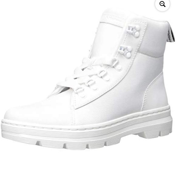 •DR. MARTENS•BNWT WOMEN'S COMBS WHITE COMBAT BOIT EXTRA TOUGH BALLISTIC SIZE 10 - Picture 4 of 10